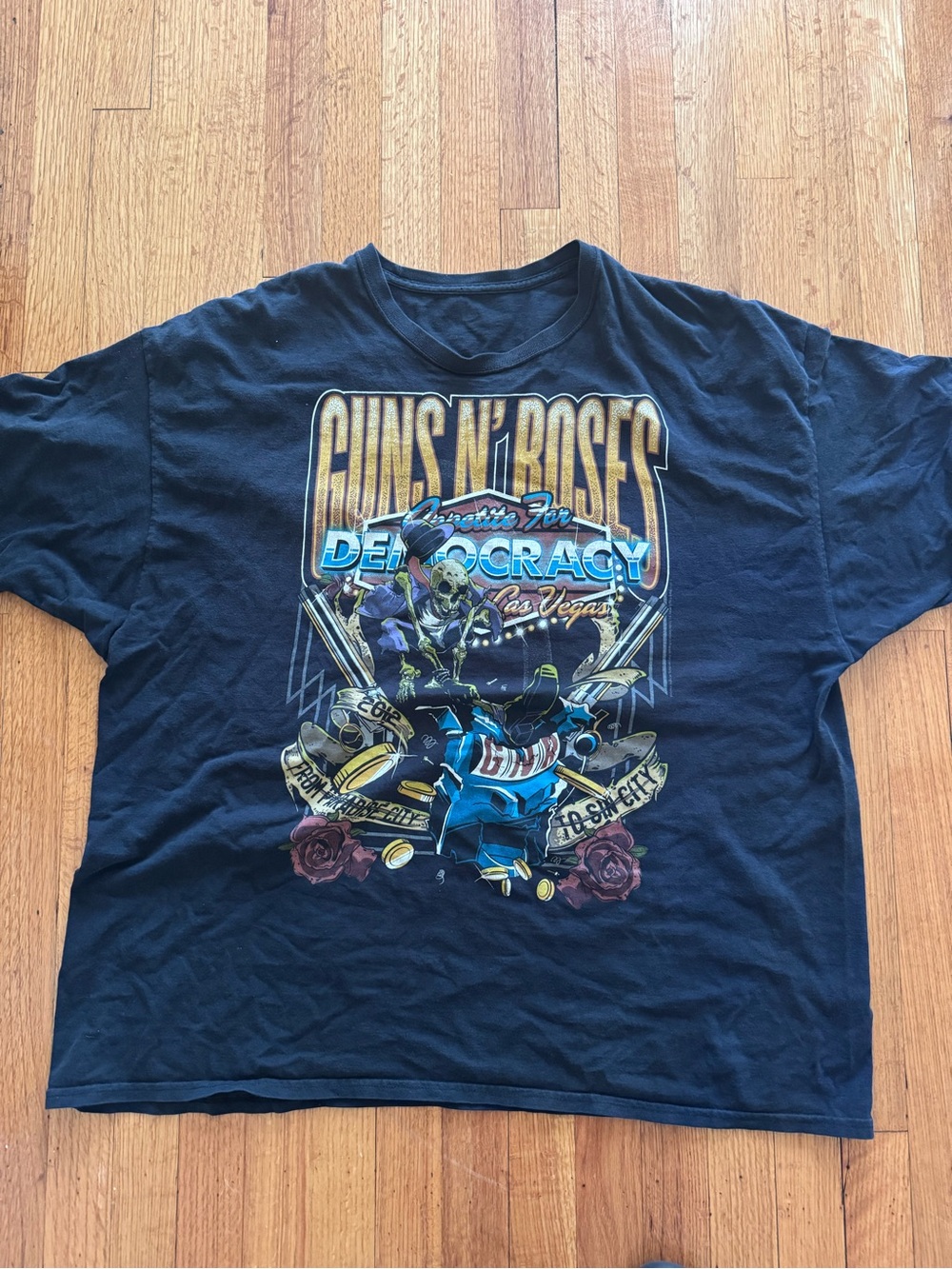 Guns N’ Roses Appetite for Democracy 2012 Las Vegas Concert Tee 3XL